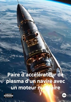 Paire d'accélérateur de plasma d'un navire avec un moteur nucléaire